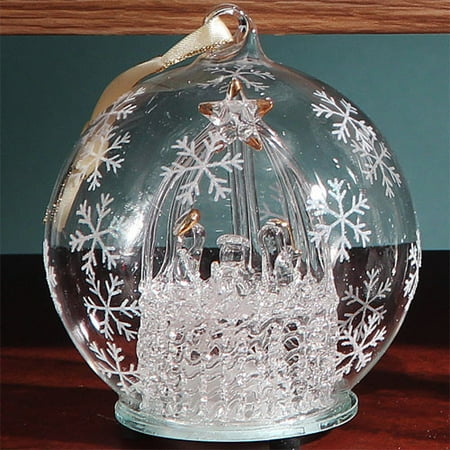 unison gifts light up glass nativity ornament walmart com unison gifts light up glass nativity ornament walmart com