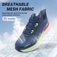 thumbnail image 3 of Men's Orthopedic Road Running Shoes: Comfortable Arch Supports Orthotic Sports Fashion Sneakers, Casual Outdoor Hiking Tennis Athletic Walking Shoes, 3 of 9