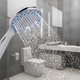thumbnail image 3 of 2 cabezales de ducha de mano ajustables para baño, rociador ahorrador de agua, 3 of 12