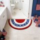 thumbnail image 4 of Flag Faux Plushes Bathroom Mat And Thickened Coffee Table Mat And Entrance Door Mat And A-merican Independence Day Decorative Carpet, 4 of 6