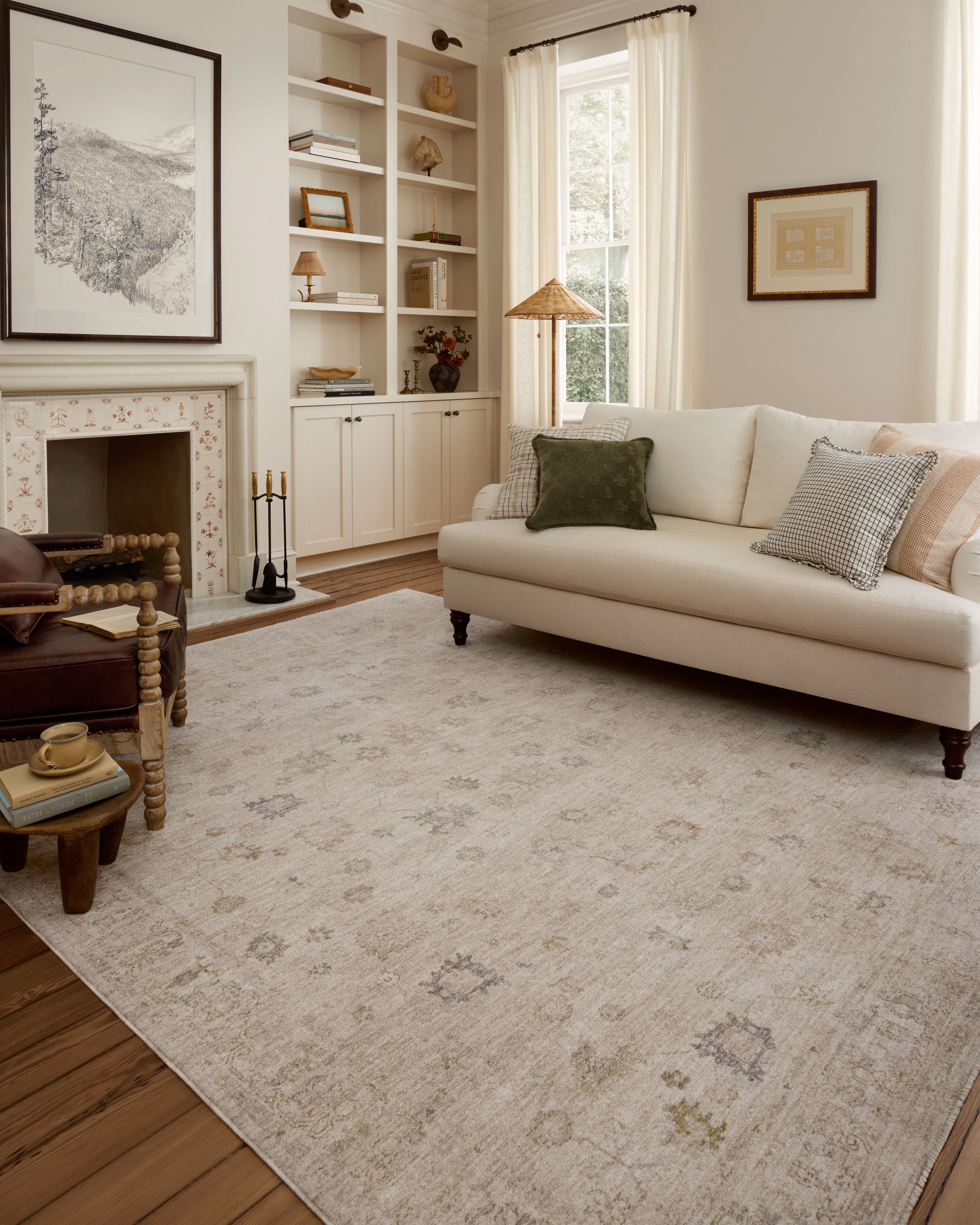 Chris Loves Julia x Loloi Louisa Oatmeal / Stone 2'-7" x 14' Runner Rug