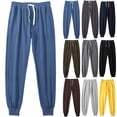 thumbnail image 4 of Dvprdro Mens Cotton Sweatpants Elastic Waist Drawstring Casual Athletic Lounge Pants Elastic Bottom Workout Trousers with Pockets, 4 of 4