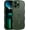 Dark Green, variant on for Magnetic iPhone 13 Pro Case, [Compatible with Magsafe] [Curly Wave Frame Design] Non-Slip Easier Grip Shockproof Protective Bumper Cute Phone Cover for iPhone 13 Pro 6.1", Clear/White