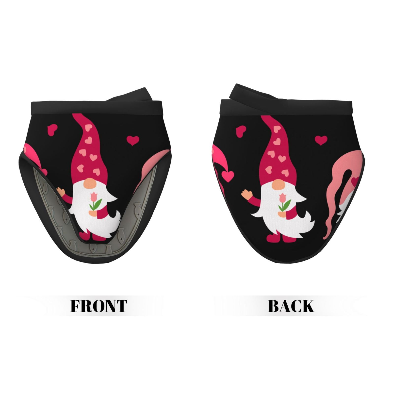 Vsdgher Love You Mom Non-Slip Mini Oven Mitt Set, Short Oven Mitts for Baking Grilling Barbecue Microwave, 5.9"x5.9"in