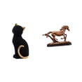 thumbnail image 1 of Estatua De Gato Y Caballo De Resina, Figura Decorativa, Obra De Arte Coleccionable, Adorno, Escultura Animal Para Escritorio, Estantería, Sala De Estar, Dormitorio, Decoración Del Hogar., 1 of 8