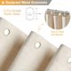 thumbnail image 5 of Fabric Shower Curtain, Linen Texture Heavy Duty Polyester Fabric Shower Curtain Set with 12 Plastic Hooks, Waterproof Decorative Bathroom Shower Curta, 5 of 5