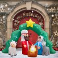thumbnail image 1 of Inflable Navideño La Merced Nacimiento de Jesus 2.10mts Luz Led Decoración Navideña, 1 of 5