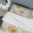 thumbnail image 4 of Designart "Carnation Cosmos III" White Floral Bedding Covert Set - Cottage Bed Set With 2 Shams, 4 of 5