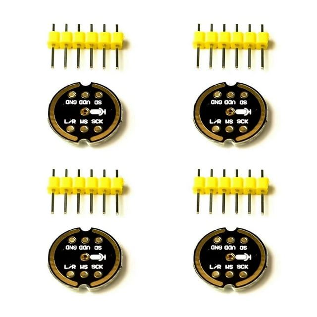 Módulo de Micrófono Omnidireccional INMP441 Interfaz I2S de Bajo Consumo de Energía y Alta Precisión MEMS para ESP32 (4 Piezas)