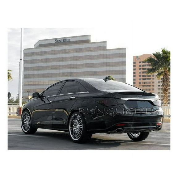 For 2011-2014 Hyundai Sonata Murdered Out Taillight Covers Taillamp Tint Overlays