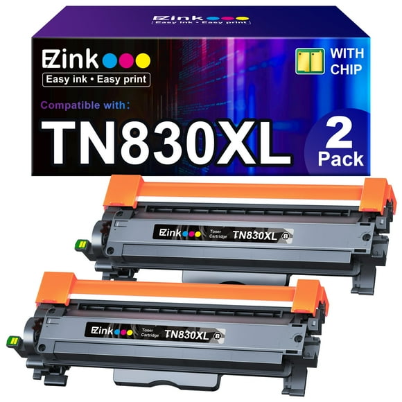 E-Z Ink Compatible Toner Cartridge Replacement for Brother TN830XL TN830 TN 830 Toner Cartridges to use with HL-L2460DW DCP-L2640DW HL-L2480DW HL-L2400D HL-L2405W MFC-L2