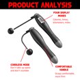 thumbnail image 6 of Weloille Skipping Rope with Counter, Cordless Jump Rope, Intelligent Timed Weighted Jump Rope, Adjustable Digital Counting Jump Ropes, Cordless Weighted Jump Rope for Lose Weight, 6 of 6