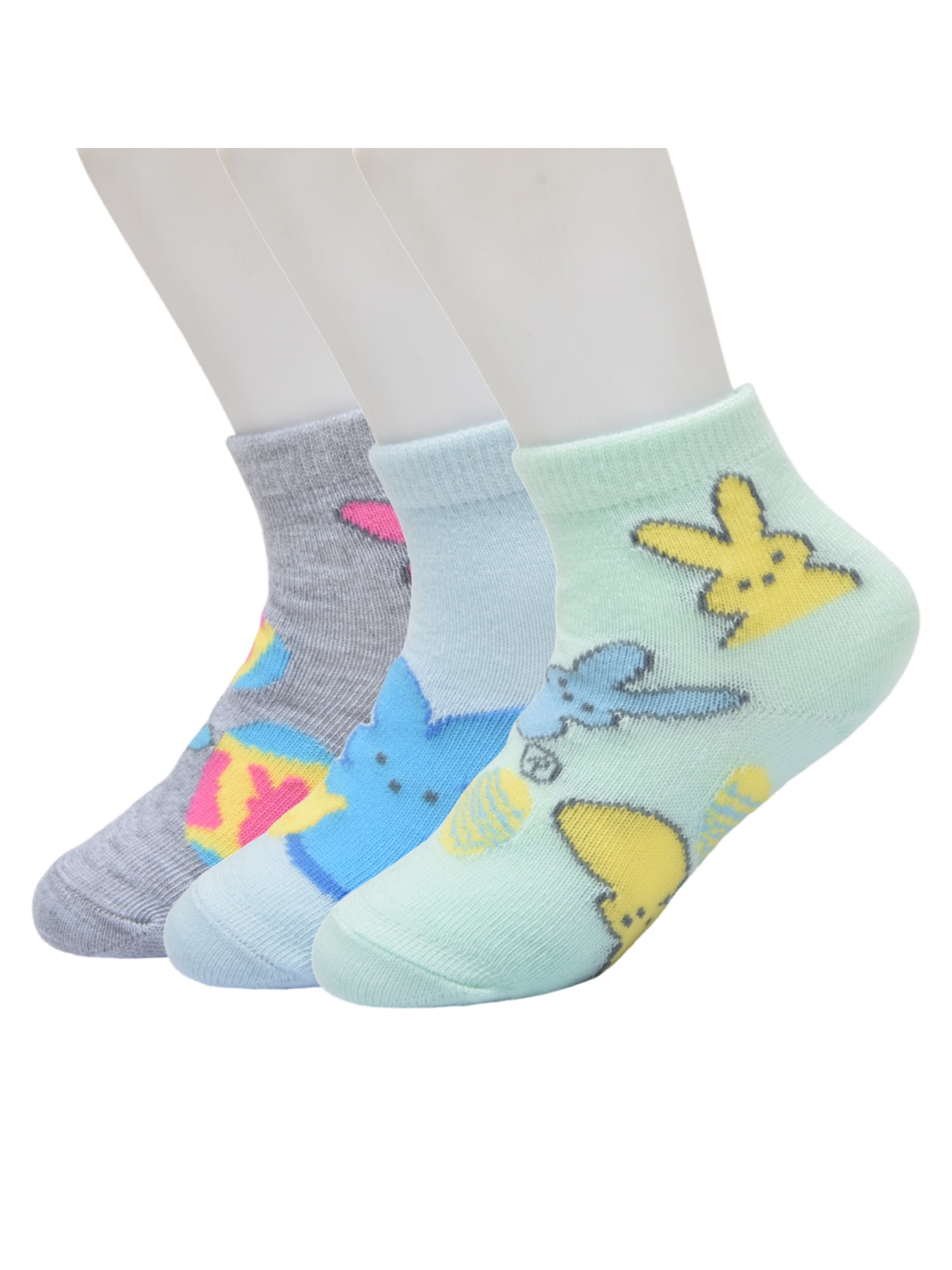 Character Toddler Ankle Easter Socks, 3-Pack, Sizes 12M-5T