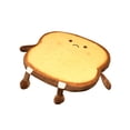 thumbnail image 2 of Advancent Cojín de asiento en forma de tostada Adorable dibujos animados suave transpirable decorativo sillón de oficina almohadilla para Type3 NO3, 2 of 6