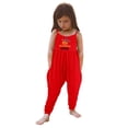 thumbnail image 2 of Kids Toddler Baby Girls Sleeveless Jumpsuit Halloween Pumpkin Ghost Floral Romper Harem Pants Pocket Waffle Outfits, 2 of 4