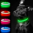 thumbnail image 3 of Rechargeable LED Dog Collar, Adjustable Reflective Dog Collar Safety Glowing at Night, 3 of 5