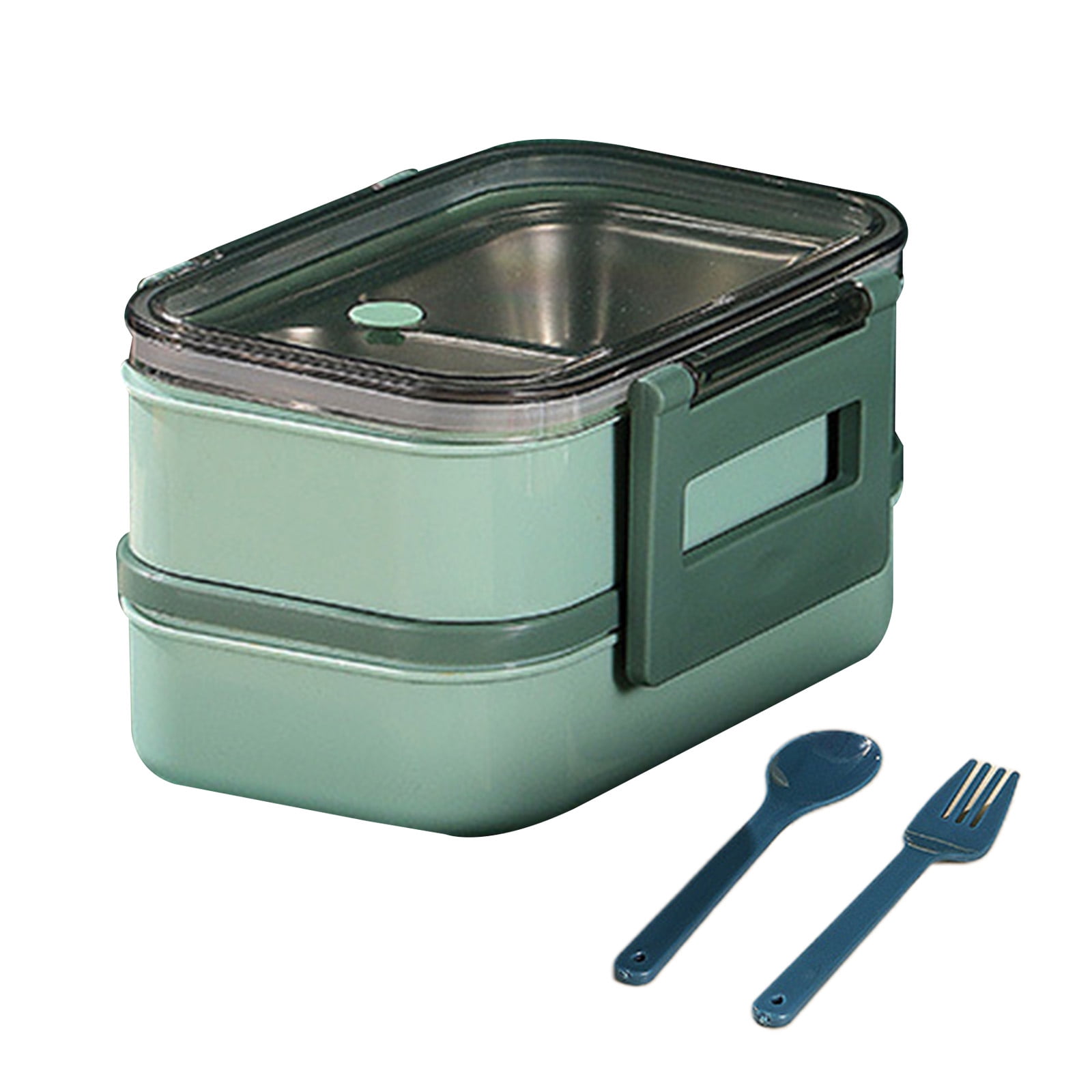 Portable Thermal Lunch Box, Layer Grid Leakproof Bento Box With Fork And  Spoon, Microwavable Prevent Odor School Bento Lunch Box, For Kids, Office  Workers And Travelers, Kitchen Supplies - Temu