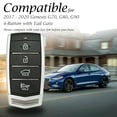 thumbnail image 5 of Vitodeco Leather Key Fob Case Compatible for 2017-2020 Genesis G70, G80, G90, Tailgate, 4-Button, Brown, 5 of 5