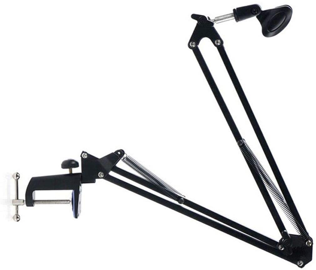 Eastjing Extendable Recording Microphone Holder Suspension Boom Scissor Arm Stand Holder