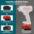 thumbnail image 3 of for Dewalt & for Milwaukee to for Bauer Battery Adapter, Fit for Dewalt 18v-20v & for Milwaukee 18v M18 Lithium Batteries, Work for Bauer Series 20V MAX Cordless Tool, 3 of 10