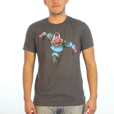 - Marvel Ultron Vision Walking Out Men's Grey T-shirt New Sizes S-2XL