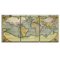 thumbnail image 2 of wall26 - 3 Panel Canvas Wall Art - Vintage World Map - Giclee Print Gallery Wrap Modern Home Art Ready to Hang - 24"x36" x 3 Panels, 2 of 4