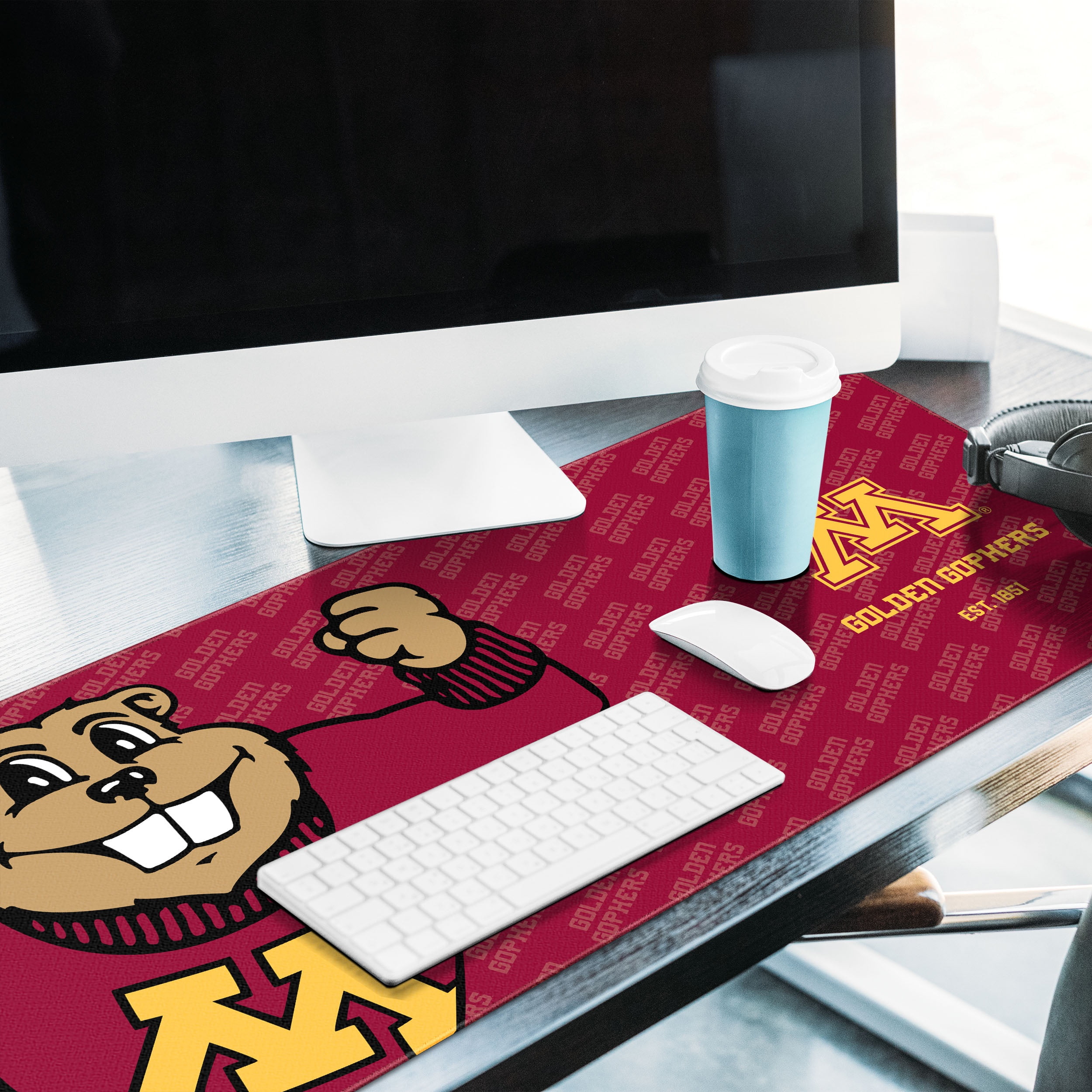 YouTheFan NCAA Minnesota Golden Gophers Logo Series Desk Pad