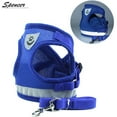 thumbnail image 3 of Spencer No Pull Dog Pet Harness Leash Set Reflective Adjustable No Choke Breathable Mesh Dog Vest Outdoor Walking Travel for Small Dogs Cats Pets "Blue,S", 3 of 11