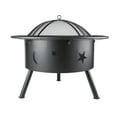 thumbnail image 6 of 32'' Bridgeman Star and Moon Iron Burning Outdoor Fire Pit, 6 of 9