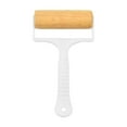thumbnail image 5 of Wooden Rolling Pin, Bread Roller, Multifunctional Kitchen Baking Tool, with Plastic Handle, Non-Slip, Lightweight, for Pasta, Pizza Dough, Home and Outdoor Use, 5 of 6