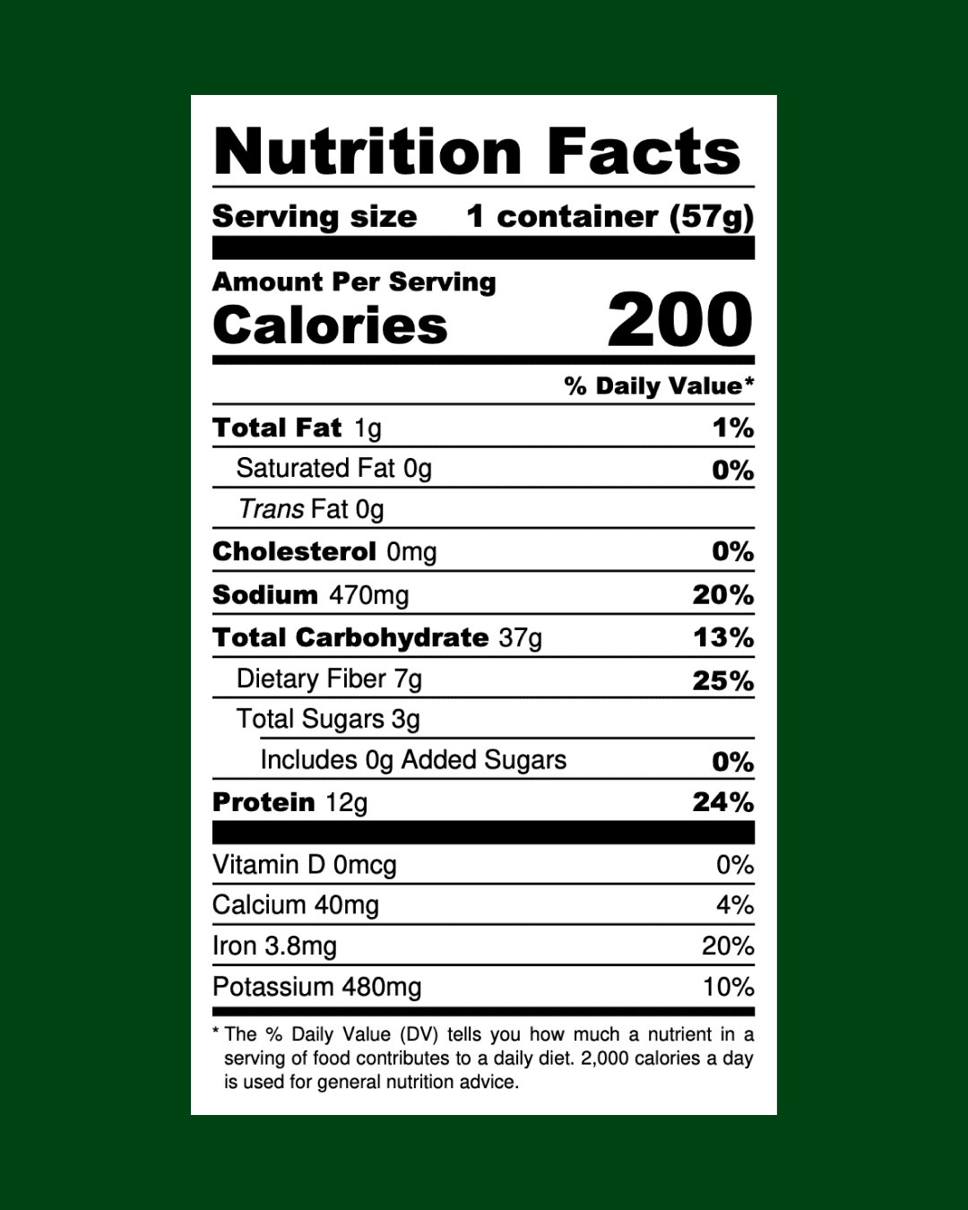 Lentiful Mexican Green Chile Instant Lentils - Vegan, Gluten-Free, Ready-to-Eat, Meal in Cup, 57g