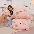 thumbnail image 2 of 40/50/60/80cm Squish Pig Stuffed Doll Lying Plush Piggy Toy Animal Soft Plushie Pillow Cushion Kids Baby Comforting Gift, 2 of 8