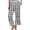White, variant on Girls Plaid Print Flannel Sleep Pants, Soft Loungewear Long Pants for Kids 3-14 Years Home and Relaxation Wear