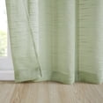thumbnail image 3 of Home Essence Cyprus Slub Jacquard Sheer Window Curtain, 2 Panels, Green, 37''x84'', 3 of 6