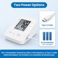 thumbnail image 3 of MMIZOO Upper Arm Blood Pressure Monitor 2x120 Memory Large LCD Adjustable Cuff 8.7-15.7 in, 3 of 6