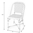 thumbnail image 4 of Butler Specialty Tenor Glossy White Rattan Dining Chair, 4 of 9
