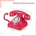 thumbnail image 7 of Bangcool Corded Landline Telephone, Landline Phones for Home, Red Vintage Rotary Phone, Desk Telephone for Home, Office, Hotel Decoration, 7 of 7