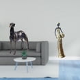 thumbnail image 2 of Figura de perro de resina, escultura de centro de mesa para sala de estar, hotel, Navidad y estatua de dama tribal africana vintage, adorno decorativo, 2 of 8