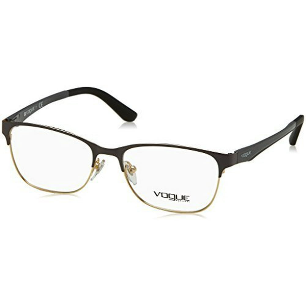Vogue VO3940 Eyeglass Frames 5061-52 - Dark Grey/pale Gold VO3940-5061 ...