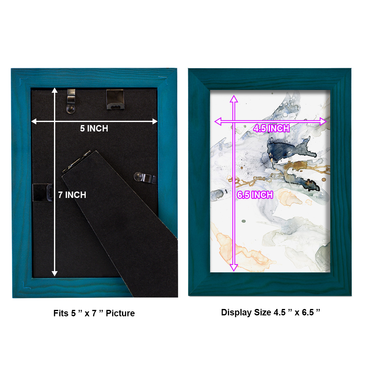Organic Interlace II -Framed Print w/glass-Ocean Blue