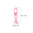 thumbnail image 2 of Uxcell 5 Pack Pet Bells, 13mm/0.51" Dia Jingle Bell, Pink Carbon Steel Bells with Clasps for DIY Crafts, 2 of 4