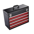thumbnail image 1 of Colaxi Tool Box Tool Chest Metal Container Multifunctional Tools Organizer with Handle for Workshop Home Factory Repair Shop Garage with 4 Drawers, 1 of 7