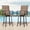 Paded Brown, variant on STARY Outdoor Bar Stools Set of 2, Swivel Patio Barstools with Padded Cotton,Ergonomic Comfort Bar Height Tall Outdoor Stools for Balcony,Brown