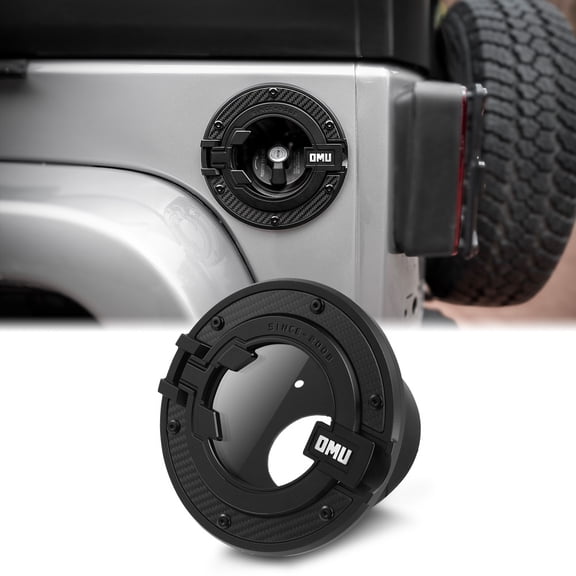 OMU Genesis Series Aluminum Transparent Space Capsule Gas Tank Cover Fits For Jeep Wrangler JK