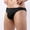Black, variant on Lilgiuy Men's Swimwear Mesh Panel Bikini Swimming Briefs Sexy Low Rise Swimsuit