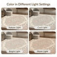 thumbnail image 7 of ODIKA 4'x6' Washable Area Rug Quicksand Ornate Transitional Print Pink Vintage Bedside Alfombras for Bedroom, Reading Nook, Pet Friendly & Non-Shedding, 7 of 7