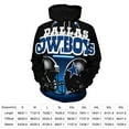 thumbnail image 2 of Football Cowboys 3D Print Hoodie Men Women Autumn Thin Pullover Sweatshirt Vintage Streetwear Tops, 2 of 6