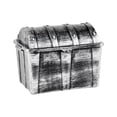 thumbnail image 2 of Luzkey Kids Pirate Treasure Chest Collection Storage Box Sturdy Multi Functional Jewelry Organizer Treasure Box for Games Activities silver, 2 of 8