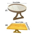 thumbnail image 3 of Foldable Sofa Arm Tray Sturdy Wood Designs Easy Storage, 3 of 13