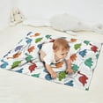 thumbnail image 2 of White Dinosaurs Colorful Species Pattern Blanket,Comfortable Soft Lamb Wool Throw Blanket,All Season,Warm Lightweight Blankets for Sofa Bed Couch Living Room Chair,30"x40", 2 of 4